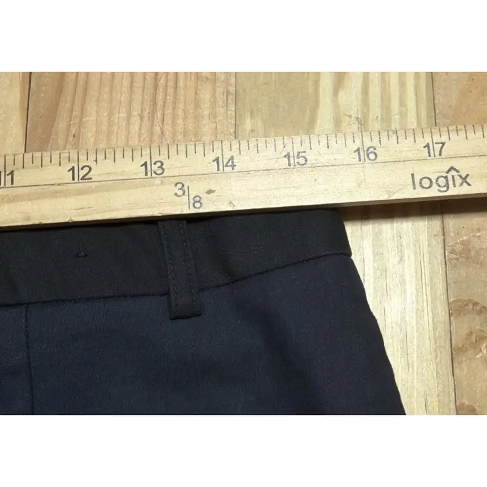 BANANA REPUBLIC Martin Fit Navy Blue Straight Leg Dress Pants Sz 6 Career 30x30